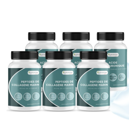 Peptides de Collagène Marin et Acide Hyaluronique Pack 3 mois